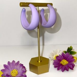 60s Inspired Chunky Hoop Earrings